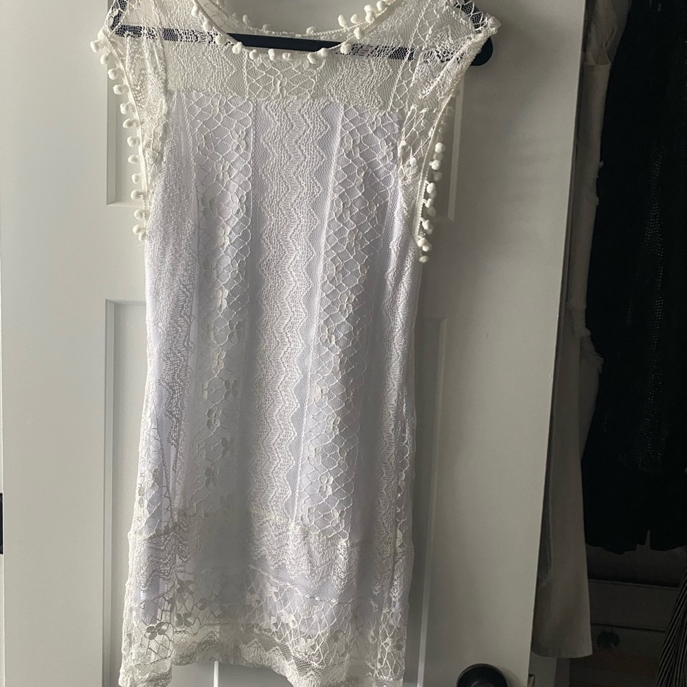 White small dress perfect for engagement party